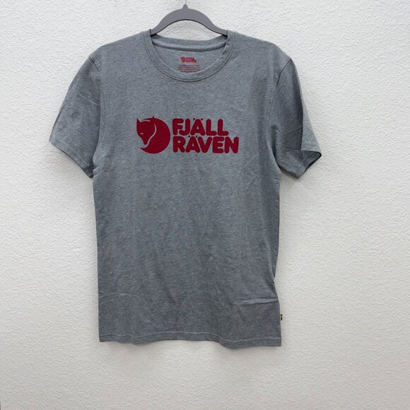 Fjallraven Grey Logo Short Sleeve Graphic T Shirt 87310 Mens size Small - Picture 1 of 9